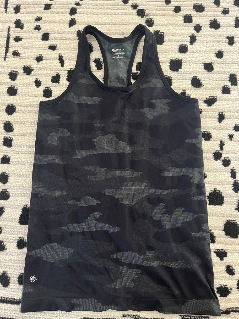 Athleta black camo tank top